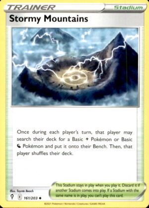 Pokemon Evolving Skies Stormy Mountains 161/203 UNCOMMON NM