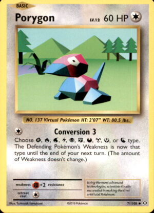 Pokemon Evolutions Porygon 71/108 UNCOMMON LP