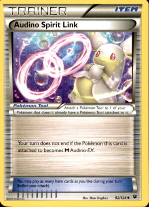 Pokemon Fates Collide Audino Spirit Link 92/124 UNCOMMON LP