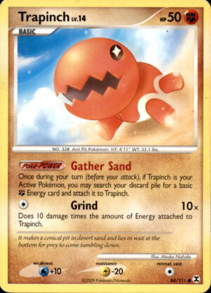 Pokemon Rising Rivals Trapinch 84/111 COMMON LP