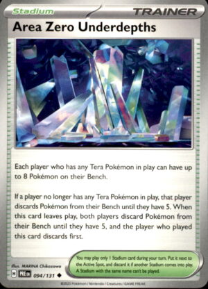 Pokemon Prismatic Evolutions Area Zero Underdepths 094/131 UNCOMMON NM
