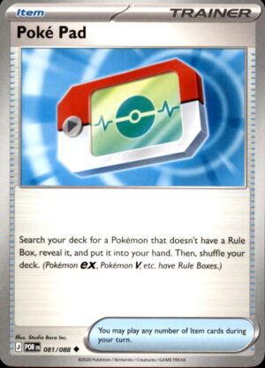 Pokemon Perfect Order Poke Pad 081/088 UNCOMMON NM