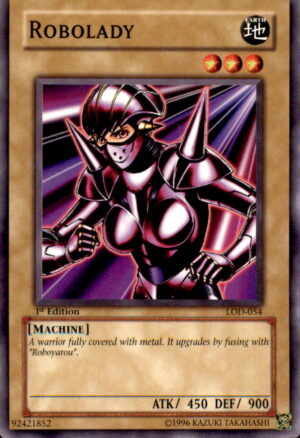Yu-Gi-Oh Legacy of Darkness Robolady LOD-054 1ST EDITION COMMON LP