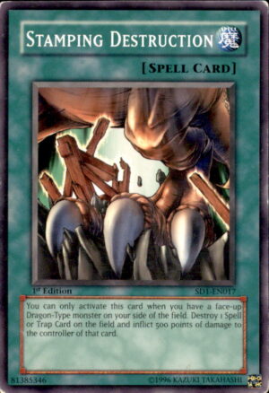 Yu-Gi-Oh Structure Deck1: Stamping Destruction SD1-EN017 1ST EDITION MP