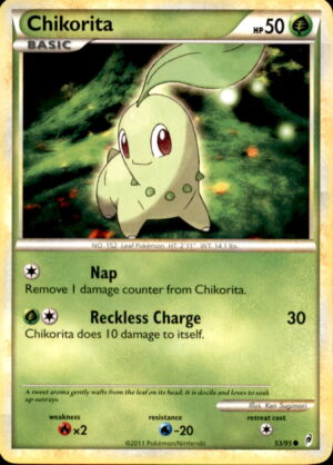 Pokemon Call of Legends Chikorita 53/95 COMMON LP