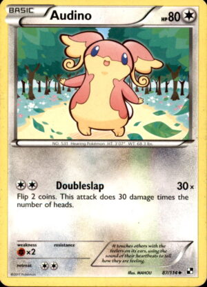 Pokemon Black & White Audino 87/114 UNCOMMON MP